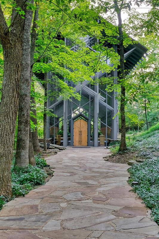 The Thorncrown Chapel In Eureka Springs Arkansas Art Print featuring the photograph The Thorncrown Chapel Eureka Springs Arkansas by Robert Bellomy