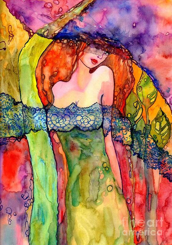 Lady Spring Art Print featuring the painting The Warmth I Bring by Suzann Sines