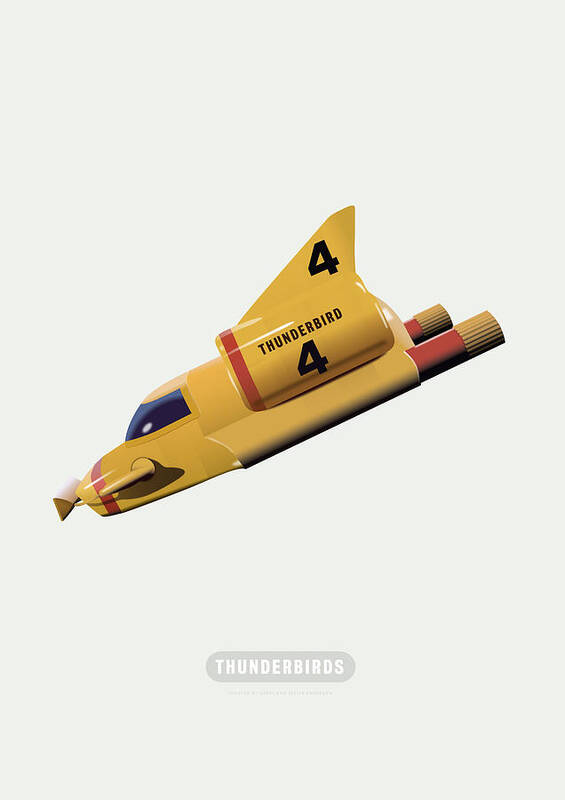 Movie Poster Art Print featuring the digital art Thunderbirds - Alternative Movie Poster by Movie Poster Boy