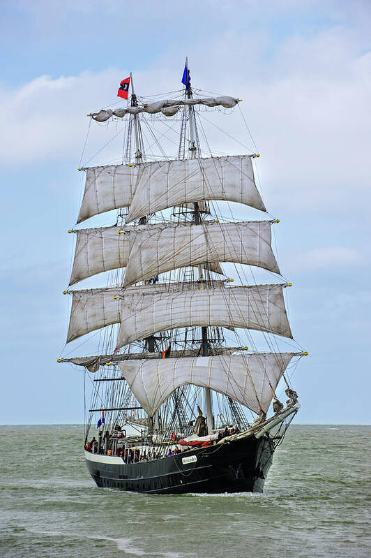 Two-master Art Print featuring the photograph Two-Master Tall Ship Mercedes by Arterra Picture Library