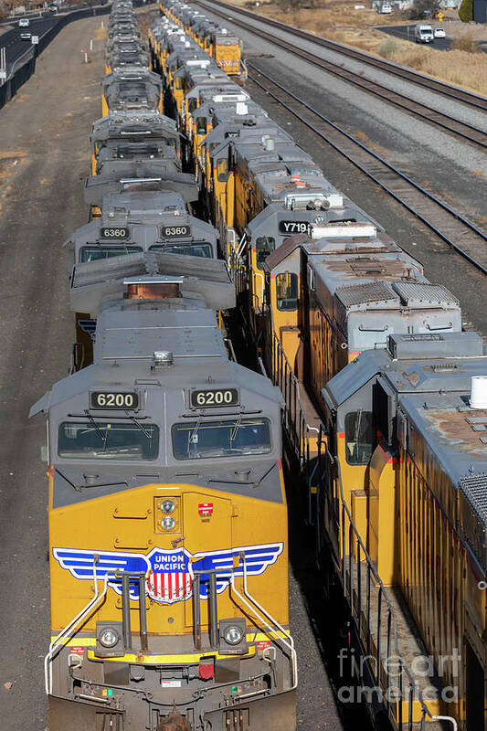 Union Pacific Art Print featuring the photograph Union Pacific by Jim West