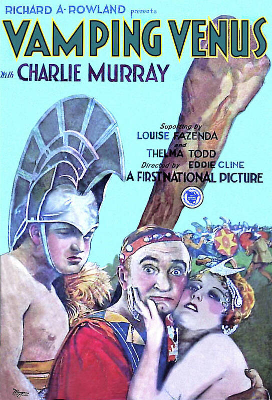 Vamping Art Print featuring the mixed media ''Vamping Venus'', 1928 - b by Movie World Posters
