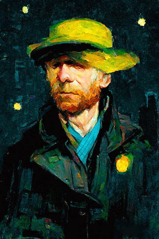 Vincent Van Gogh Art Print featuring the digital art Van Gogh #4 by Craig Boehman
