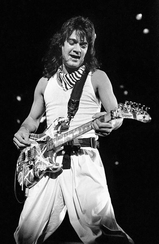 Eddie Van Halen Art Print featuring the photograph Van Halen '86 #7 by Chris Deutsch