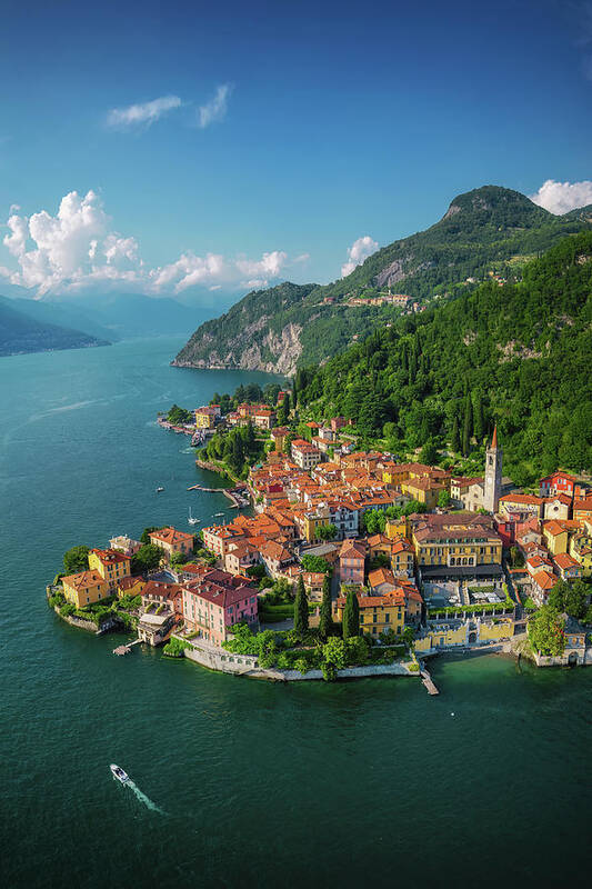 Varenna Art Print featuring the photograph Varenna, Lake Como by Martin Podt