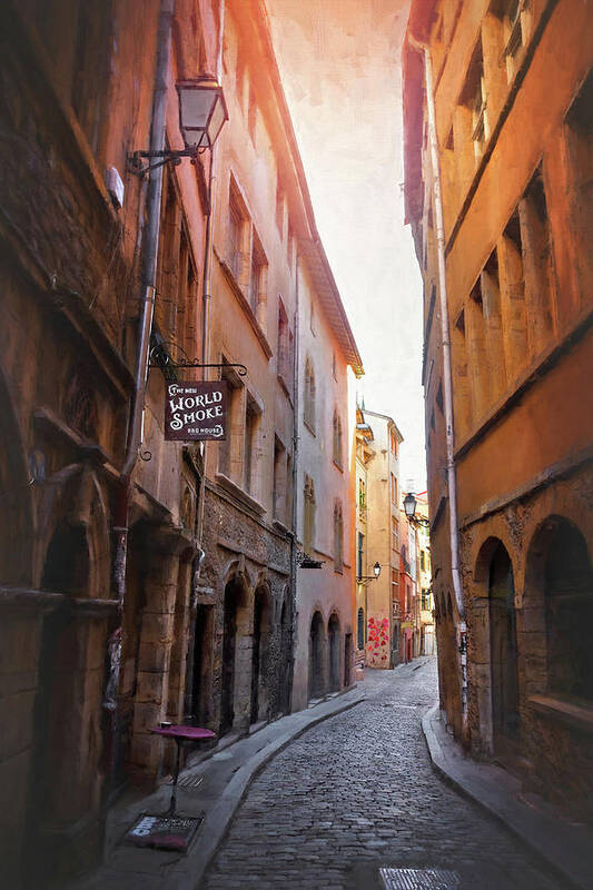 Lyon Art Print featuring the photograph Vieux Lyon France Rue St Georges by Carol Japp