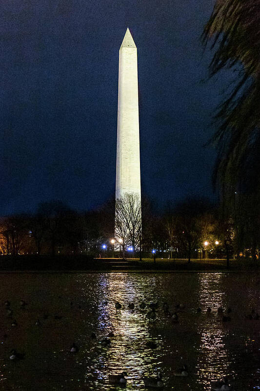 Washington D.c. Art Print featuring the digital art Washington Monument by SnapHappy Photos