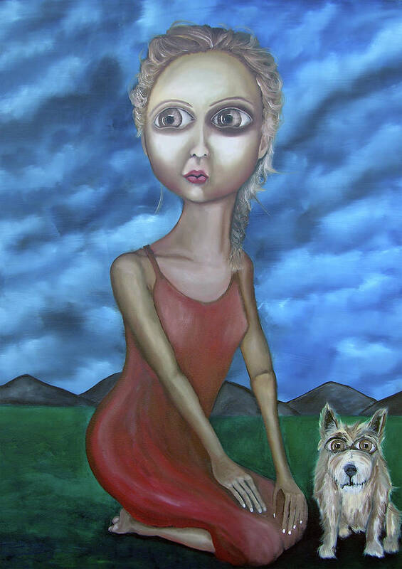 Magical Art Print featuring the painting Watchful by Steve Shanks