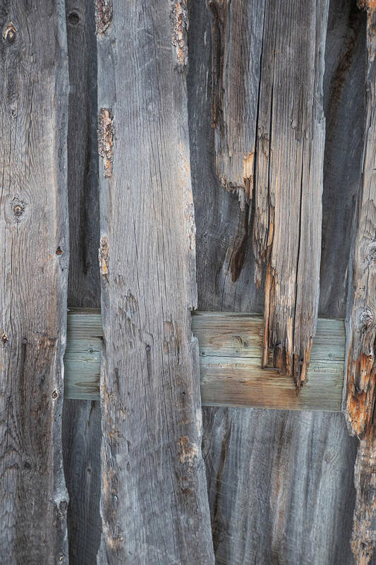 Old Art Print featuring the photograph Weathered Boards by Karen Rispin