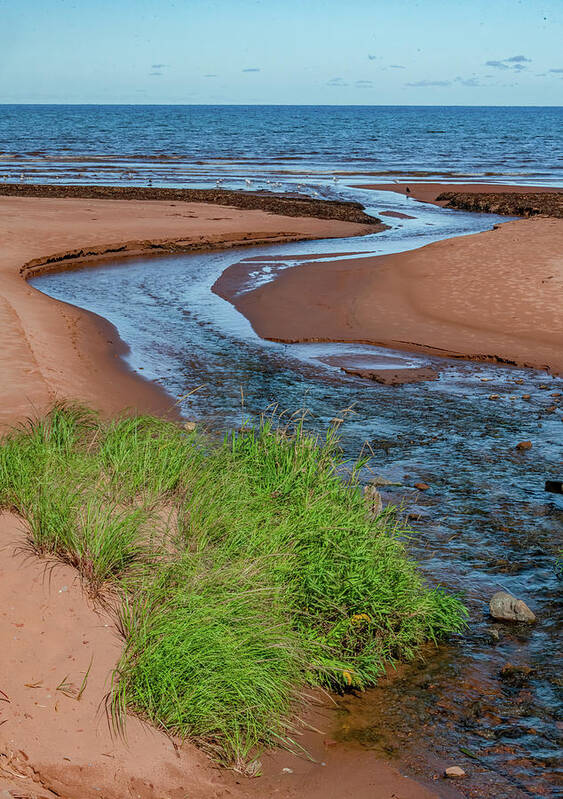 Prince Edward Island Art Print featuring the photograph Winding Out To Sea by Marcy Wielfaert