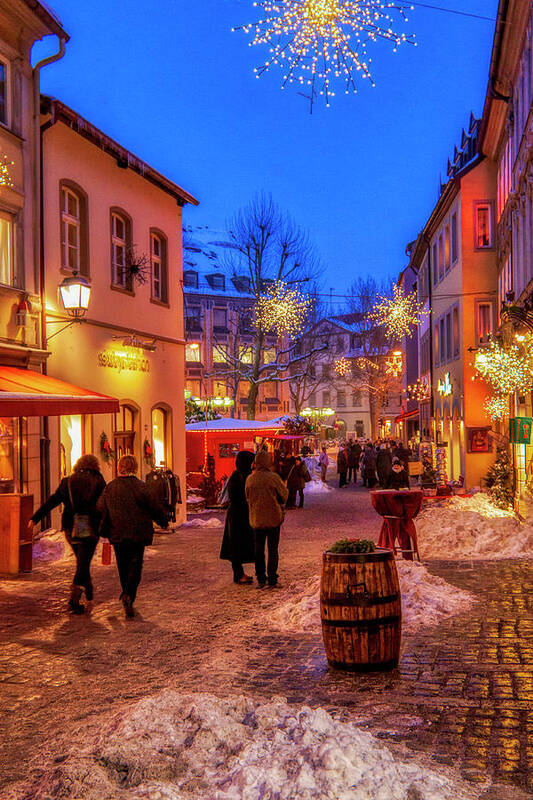 Bamberg Art Print featuring the photograph Winter Holidays in Bamberg by Tatiana Travelways