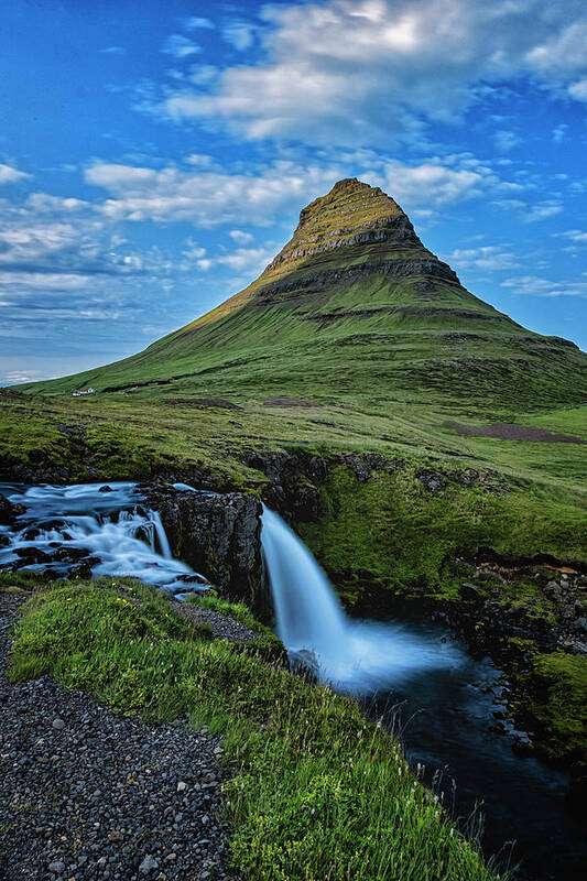 Iceland Art Print featuring the photograph Witch's Hat Falls by Tom Singleton