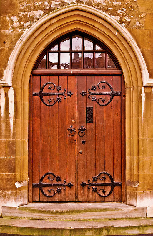 Architecture Art Print featuring the photograph Wooden Door at Tower Hill by Christi Kraft