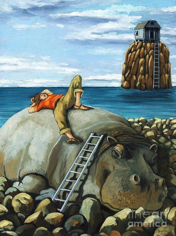 Hippo Paintings | Fine Art America
