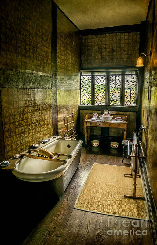 British Art Print featuring the photograph Victorian Wash Room #2 by Adrian Evans