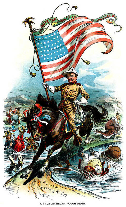 1902 Rough Rider Teddy Roosevelt Art Print by Historic Image 