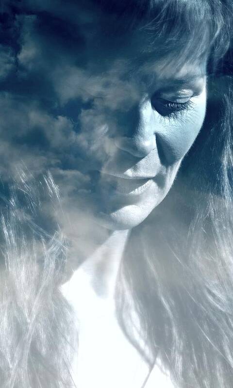 Portrait Art Print featuring the photograph Head in the Clouds #2 by Diana Angstadt