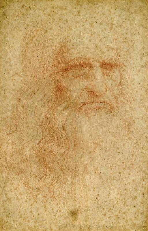 1513 Art Print featuring the painting Self-Portrait #2 by Leonardo da Vinci