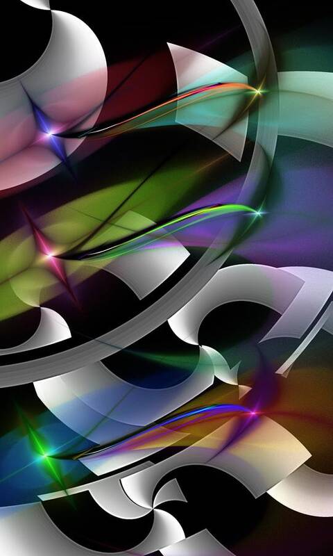 Fine Art Art Print featuring the digital art Abstract 072514 by David Lane