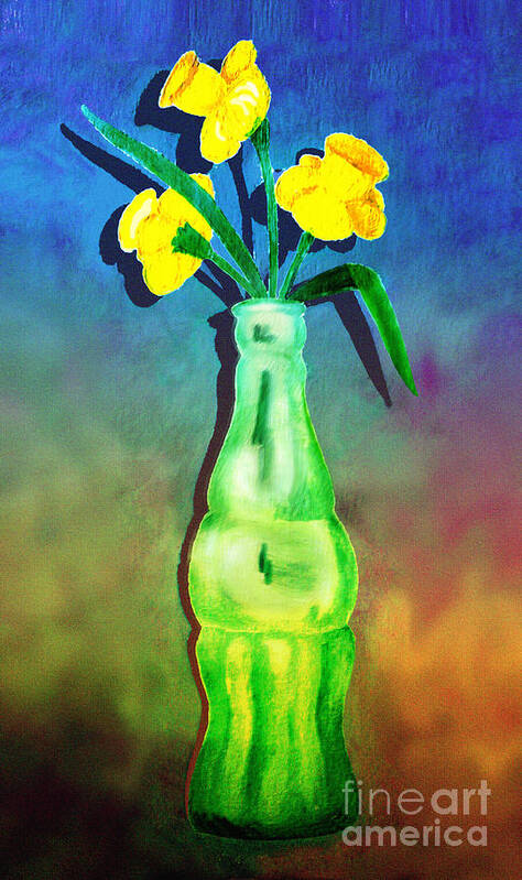 Cola Art Print featuring the painting Another Ode to Cola by Ginny Schmidt
