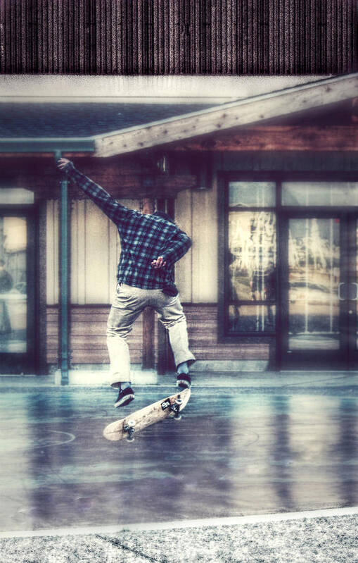 Skateboard Art Print featuring the photograph Boarder Bliss by Melanie Lankford Photography