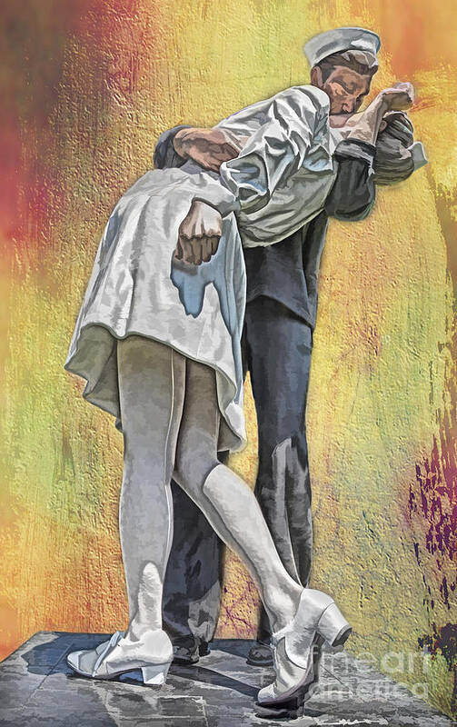 People Art Print featuring the photograph Celebration Embrace by Tom Gari Gallery-Three-Photography