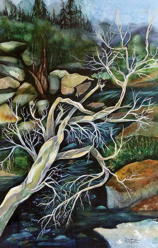 Landscape Art Print featuring the painting Driftwood by Dorothea Morgan