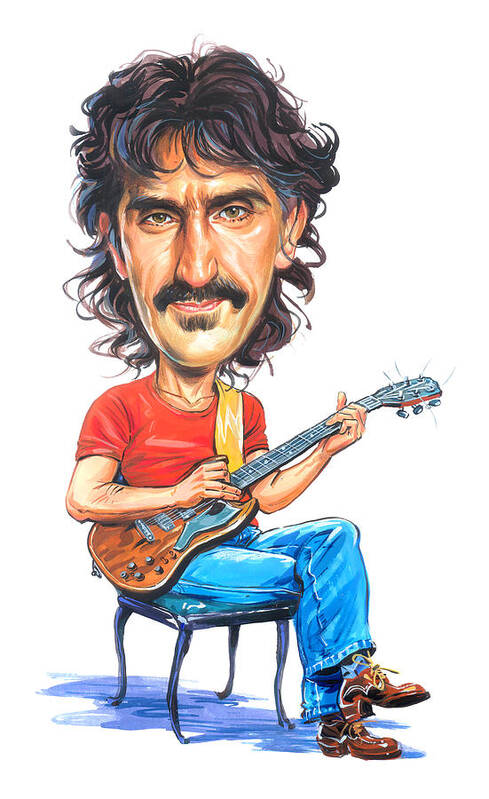 Frank Zappa Art Print featuring the painting Frank Zappa by Art 