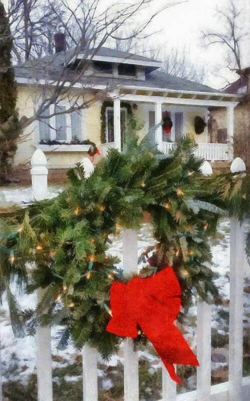 Holiday Art Print featuring the photograph Holiday in the Neighborhood by Michelle Calkins