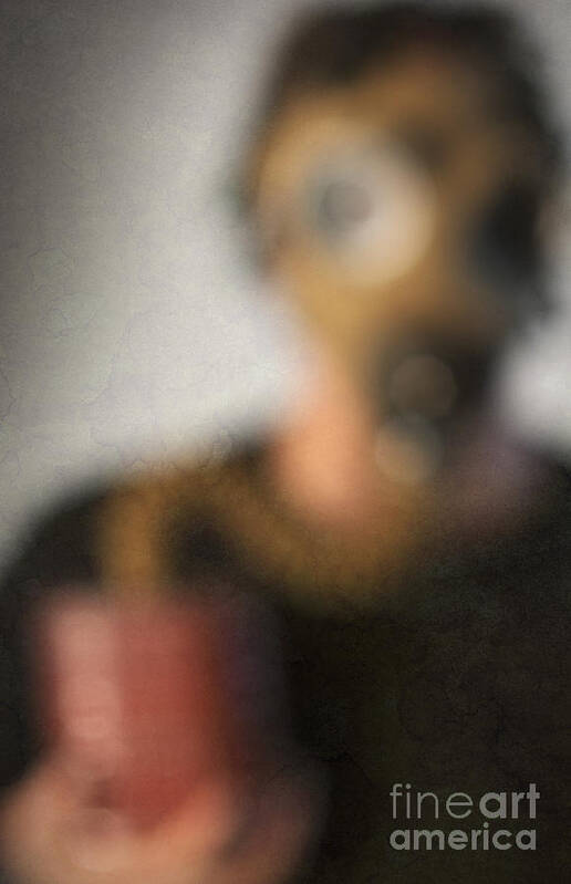 Gas Mask Art Print featuring the photograph It's a gas by Art Whitton