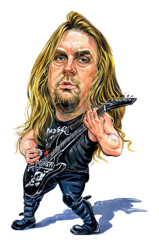 Jeff Hanneman Art Print featuring the painting Jeff Hanneman by Art 