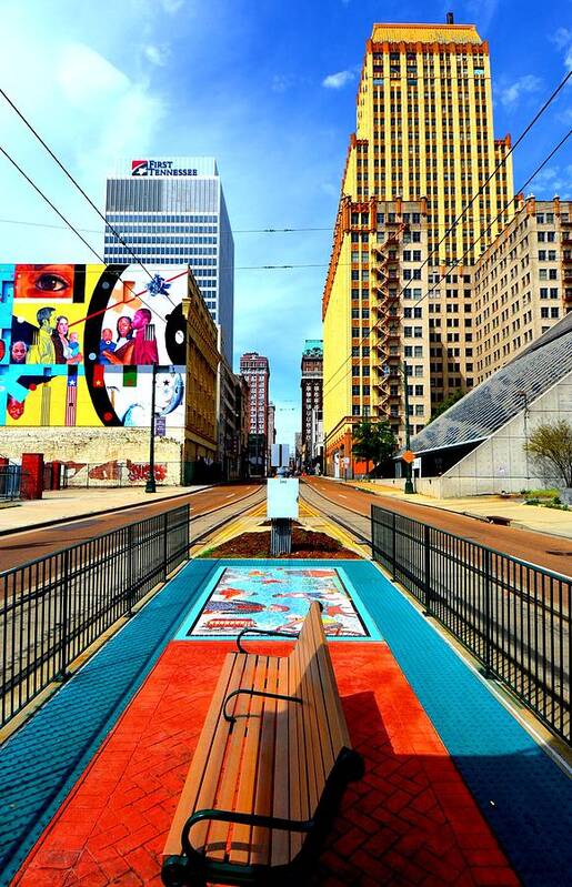 Art Print featuring the photograph Madison's Memphis by D Justin Johns