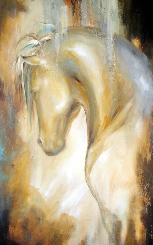 Horse Art Print featuring the painting Perseverance by Dina Dargo