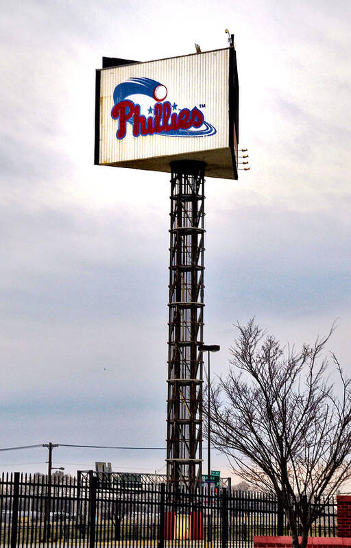 Phillies Art Print featuring the photograph Phillies Stadium Sign by Bill Cannon