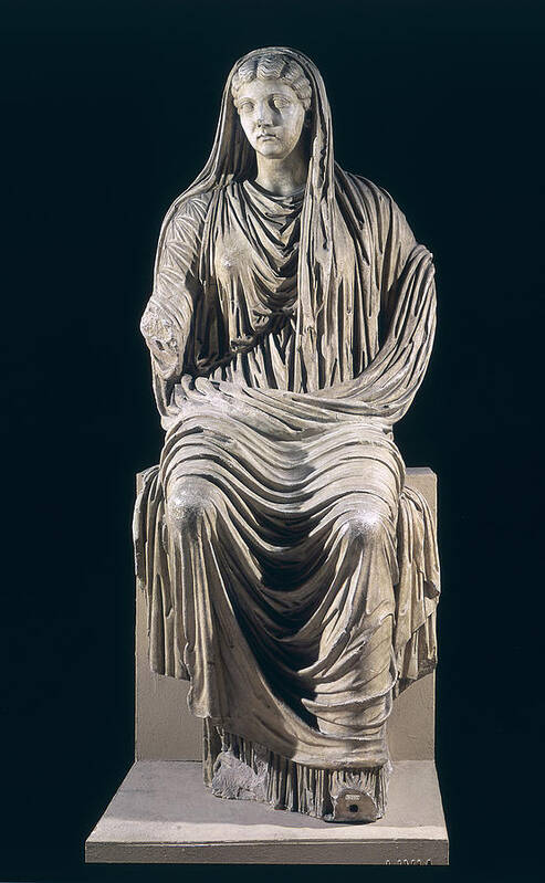 Portrait Art Print featuring the photograph Posthumous Statue Of Livia by Roman School
