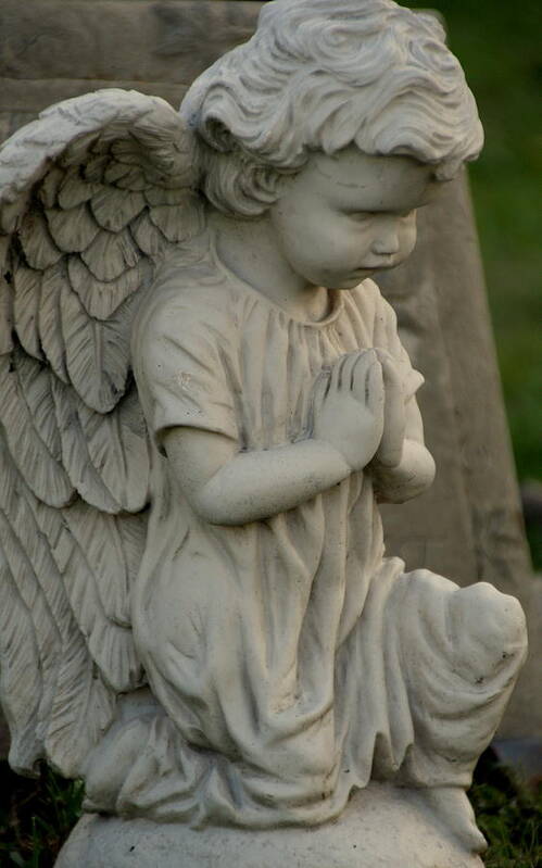 Angel Art Print featuring the photograph Praying Angel by Valerie Collins