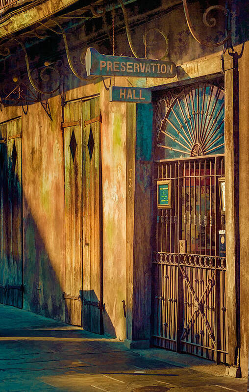 French Quarter Art Print featuring the photograph Preservation Hall by Brenda Bryant