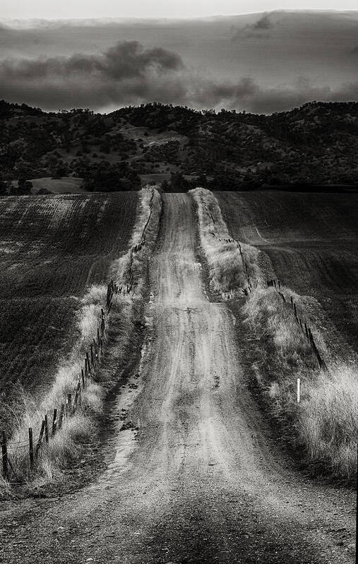 Road Art Print featuring the photograph Road Into The Hills by Robert Woodward