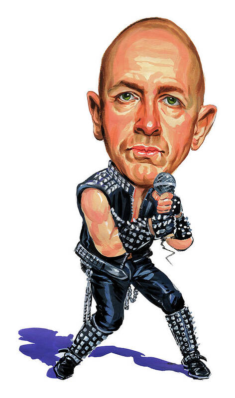 Rob Halford Art Print featuring the painting Rob Halford by Art 