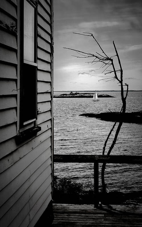 Archival Pigment Print Art Print featuring the photograph Sailboat off Star Isle by Thomas Lavoie