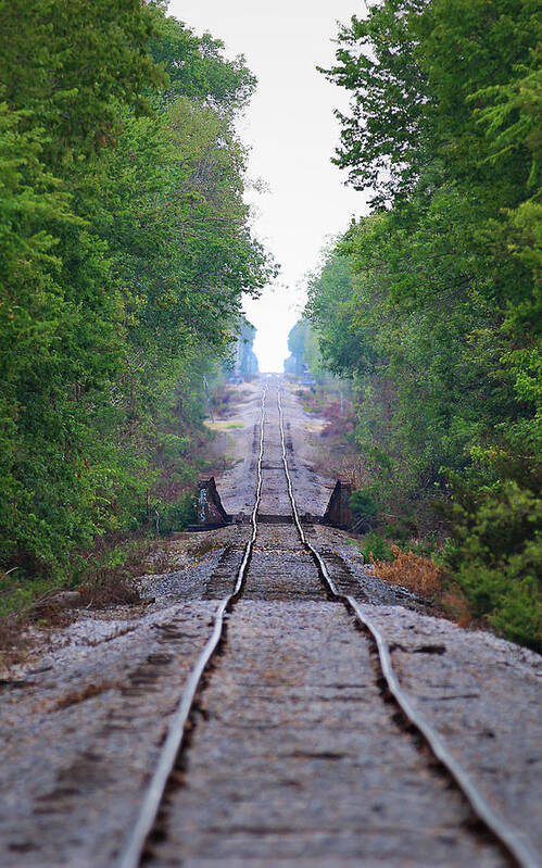 Railroad Art Print featuring the photograph Straight and Narrow by Mark McKinney