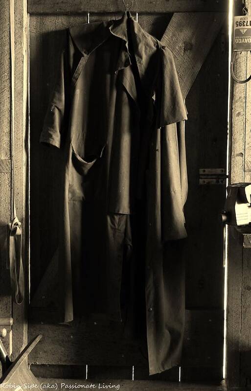 Coat Art Print featuring the photograph Trench Coat by Robin Vargo