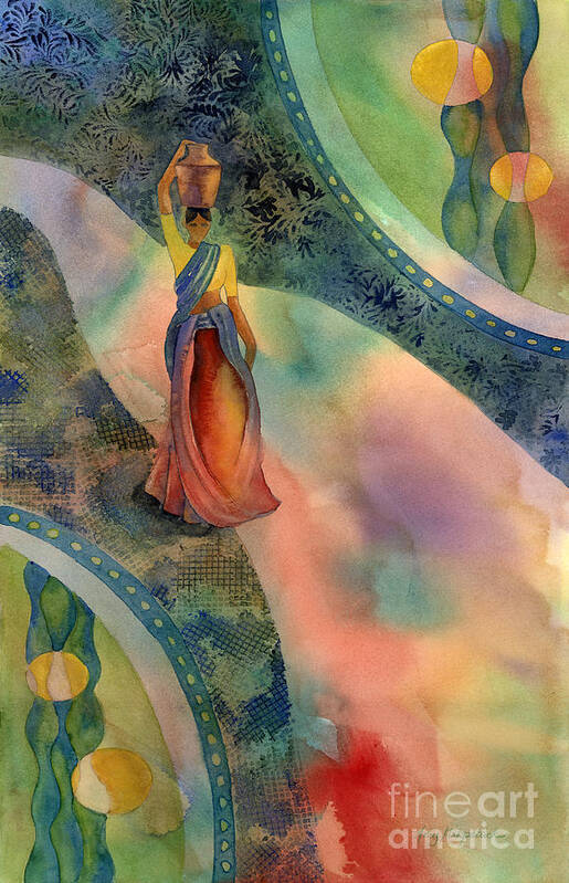 India Art Print featuring the painting Walk of Dawning by Amy Kirkpatrick