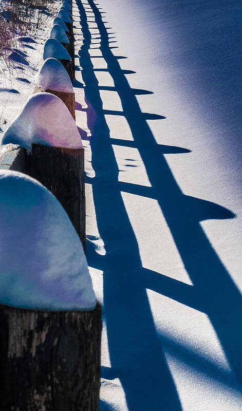 Snow Art Print featuring the photograph Winter Fence by Douglas Pike