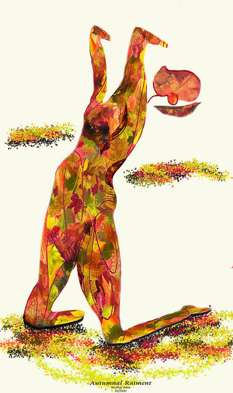 Autumn Raiment Art Print featuring the digital art Autumn Raiment by Shelley Bain