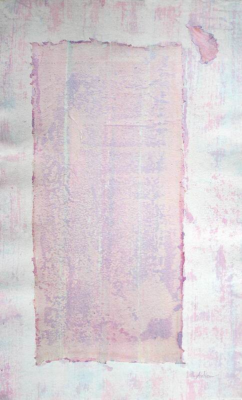 Abstract Painting Art Print featuring the painting Gentle Passageway in Pink and Purple by Asha Carolyn Young