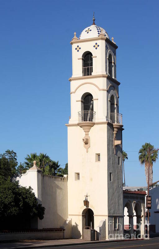 Ojai Art Print featuring the photograph Ojai Post Office Tower by Henrik Lehnerer