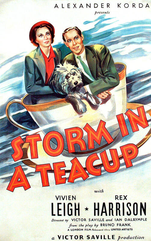 1930s Movies Art Print featuring the photograph Storm In A Teacup, Vivien Leigh, Rex by Everett