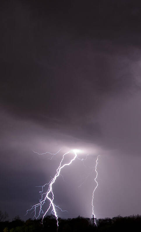 Lightning Art Print featuring the photograph Strike by John Crothers