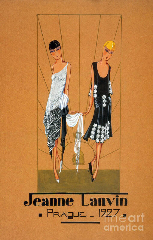 Fashion Art Print featuring the photograph Jeanne Lanvin Design, 1927 #1 by Science Source
